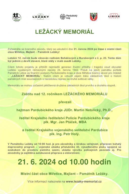 12. ročník – Ležácký memoriá, 21. 6. 2024