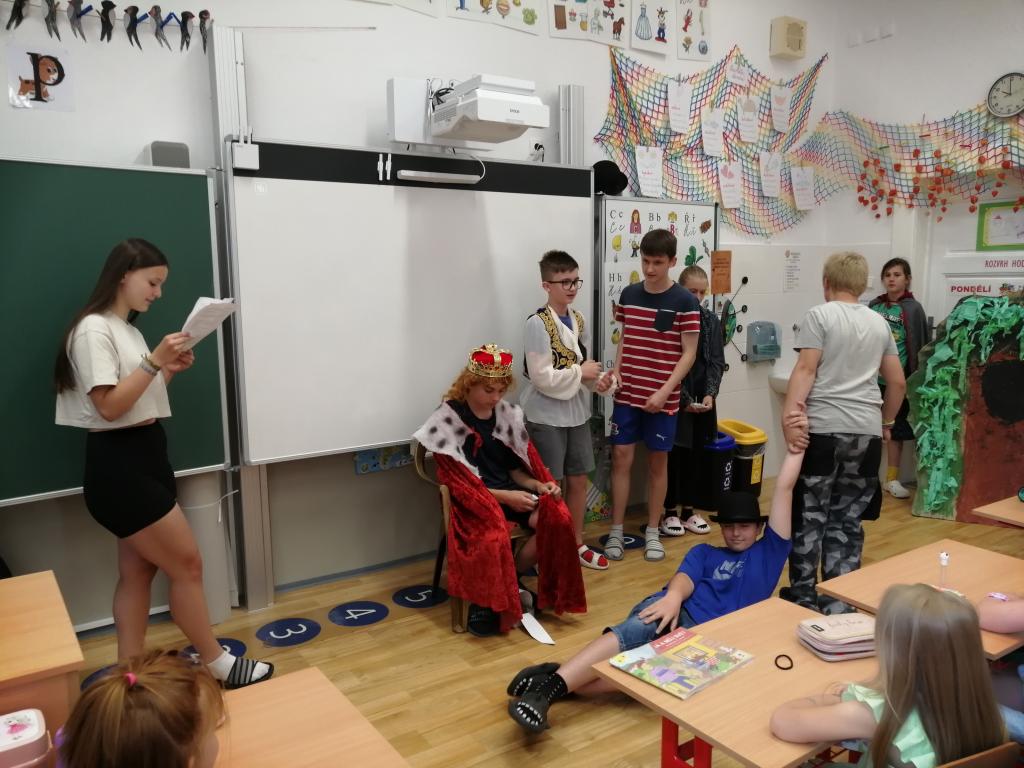 Divadelní představení od našich sedmáků - Král Lávra, 24. 6. 2024