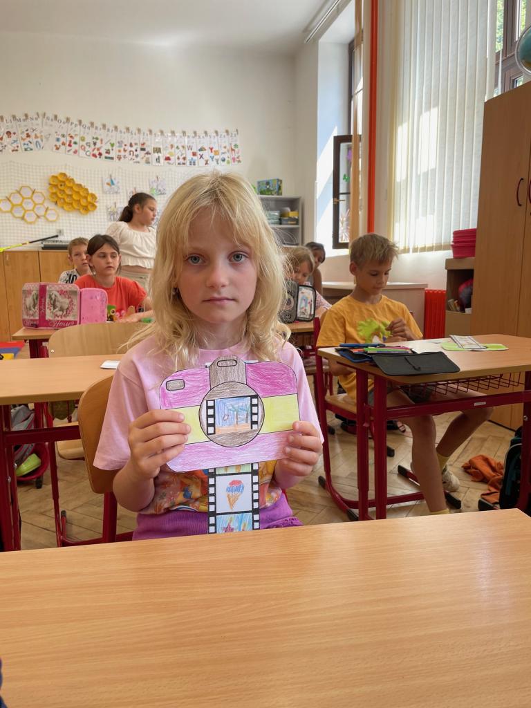 "Fotografování" ve druhé třídě, 19. 6. 2024