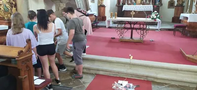 Kostel plný lidí a sedmáků, 17. 6. 2024