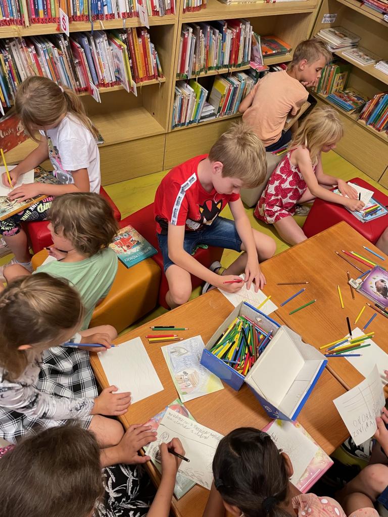 návštěva Městské knihovny, 26. 6. 2024