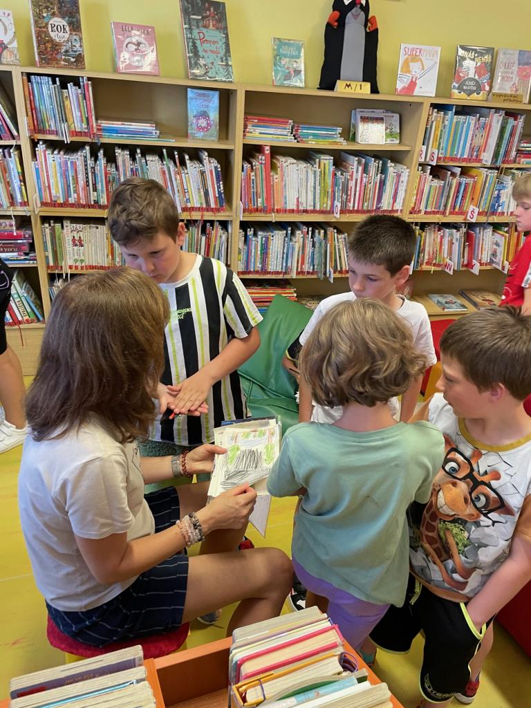 návštěva Městské knihovny, 26. 6. 2024