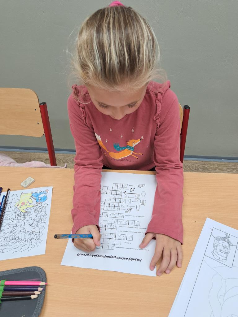 Děti luštily název ostrova, 6. 10. 2024
