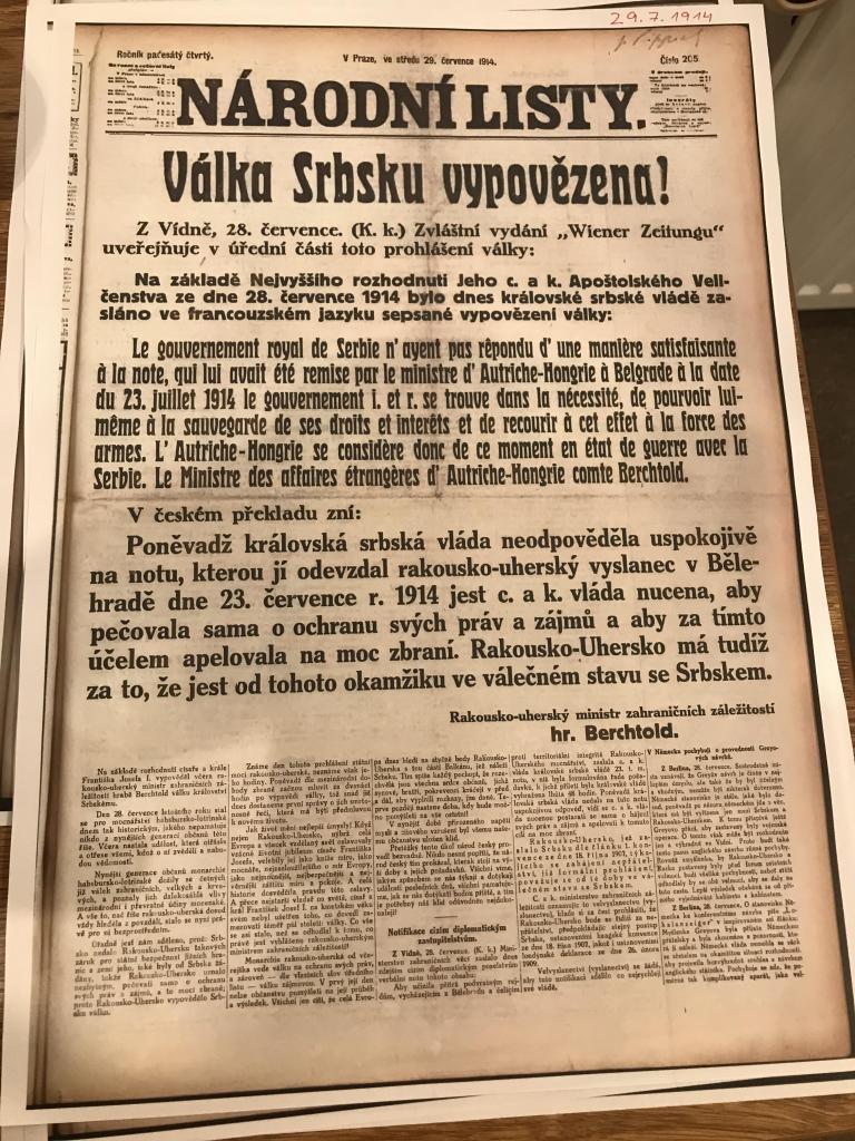 Výstava v městském muzeu o dopadech 1. světové války na obyvatele našeho města, 21. 10. 2024