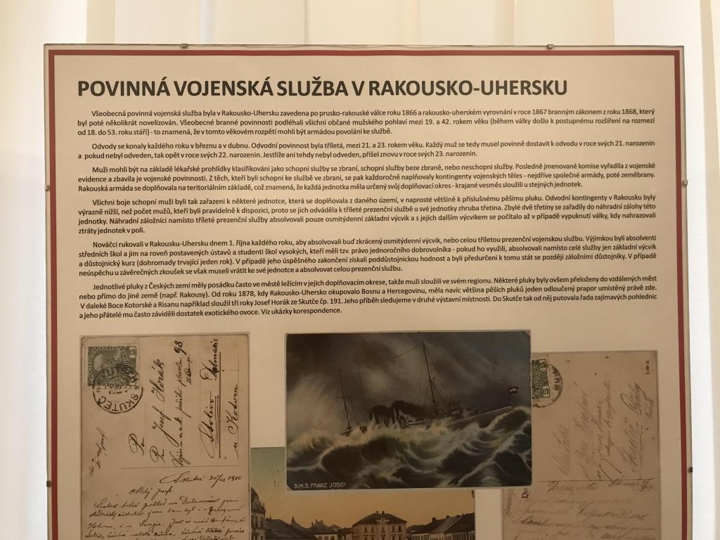Výstava v městském muzeu o dopadech 1. světové války na obyvatele našeho města, 21. 10. 2024