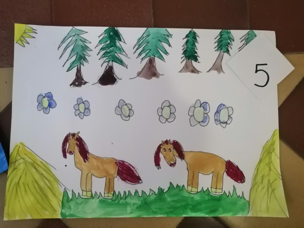 Kreslíme a malujeme obrázky k projektu Máme rádi zvířata, 14. 3. 2025