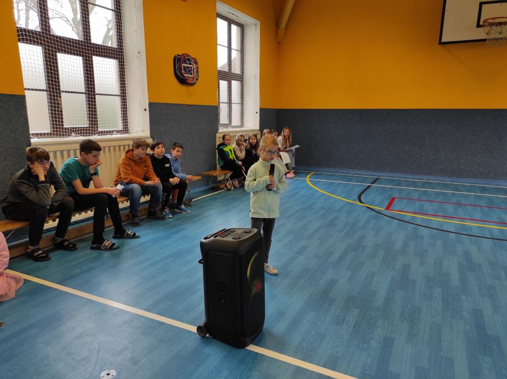 Recitační soutěž - školní kolo, vyhlášení výsledků soutěží, 17. 3. 2025