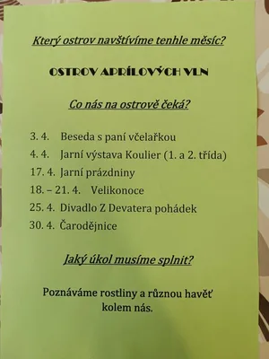 28. týden ve školní družině, 7. 4. 2025