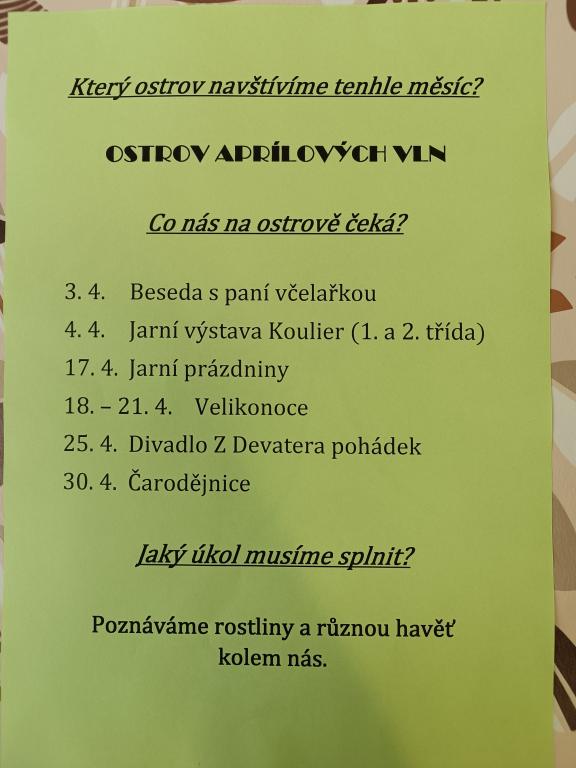 28. týden ve školní družině, 7. 4. 2025