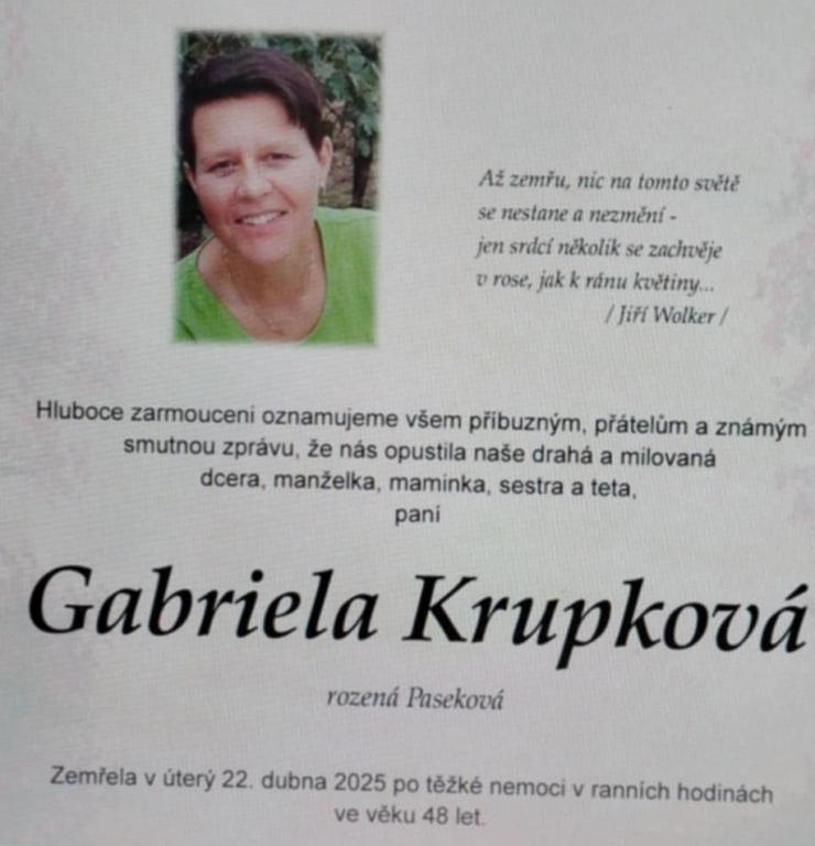 Gabčo, … chybíš!, 27. 4. 2025