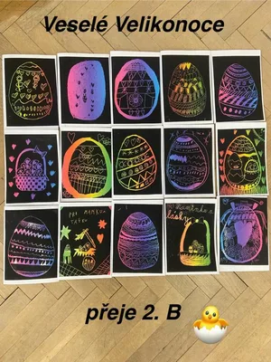 Veselé Velikonoce přeje 2. B, 17. 4. 2025