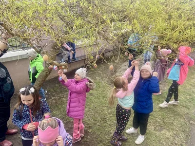 Zdobení školního vajíčkovníku, 1. 4. 2025