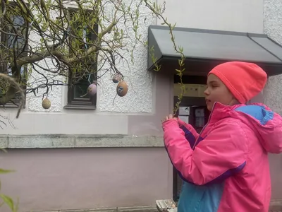 Zdobení školního vajíčkovníku, 1. 4. 2025