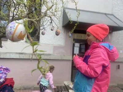 Zdobení školního vajíčkovníku, 1. 4. 2025