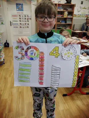 Výroba lapbooku (učební pomůcky) s násobilkou nás baví, 19. 5. 2025