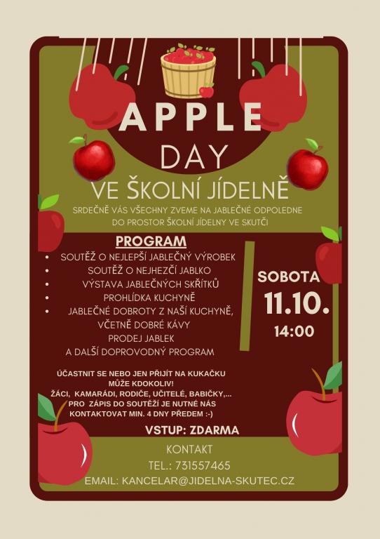 Apple Day ve školní jídelně, 24. 9. 2025