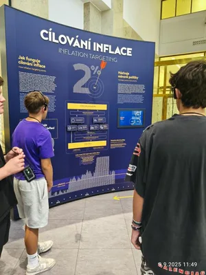 Exkurze Česká národní banka Praha, 9. 9. 2025