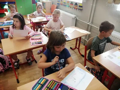 První týden v 1. třídě, 5. 9. 2025