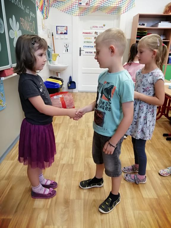 První týden v 1. třídě, 5. 9. 2025