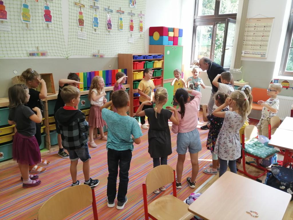 První týden v 1. třídě, 5. 9. 2025