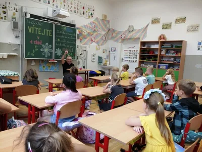 První týden v 1. třídě, 5. 9. 2025