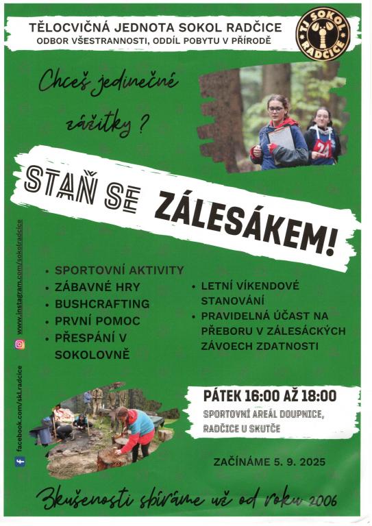 Staň se zálesákem, 12. 9. 2025