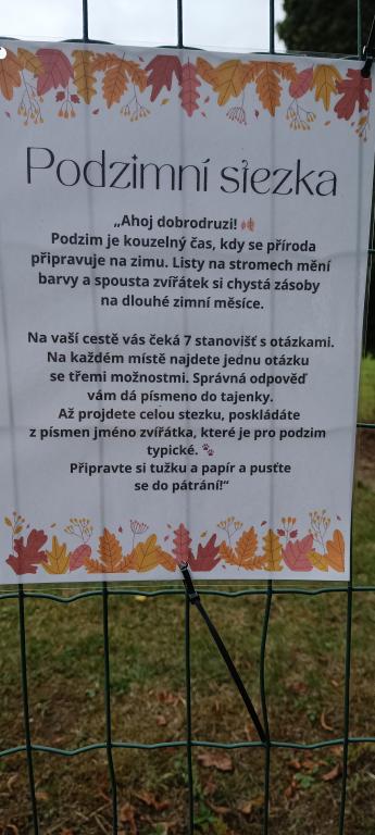 Pátý týden ve školní družině, 3. 10. 2025
