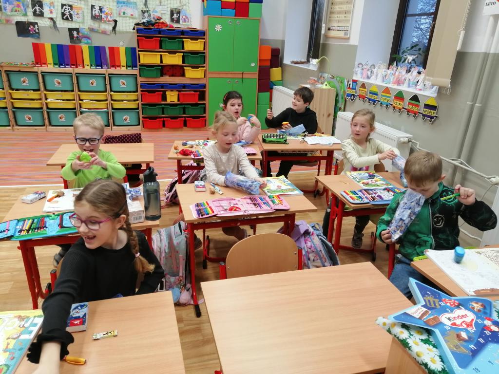 První prosincový týden v 1. třídě, 5. 12. 2025