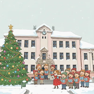 Rozsvěcení školního vánočního stromku, 1. 12. 2025