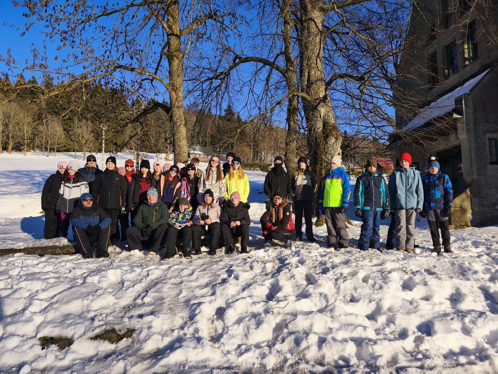 Lyžařský výcvik - den první, 18. 1. 2026