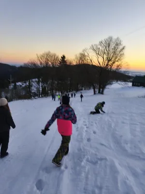 Lyžařský výcvik - den první, 18. 1. 2026