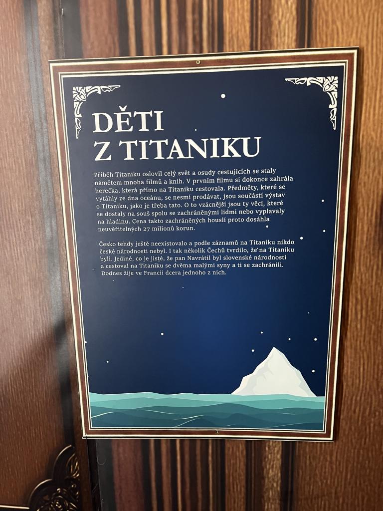 Celodenní exkurze - výstava Titanic, Národní technické muzeum, 31. 3. 2026