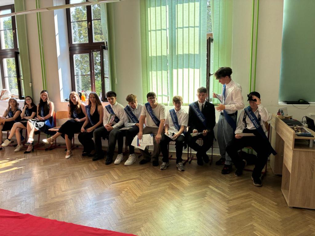Slavnostní vysvědčení a šerpování žáků 9. třídy, 26. 6. 2026