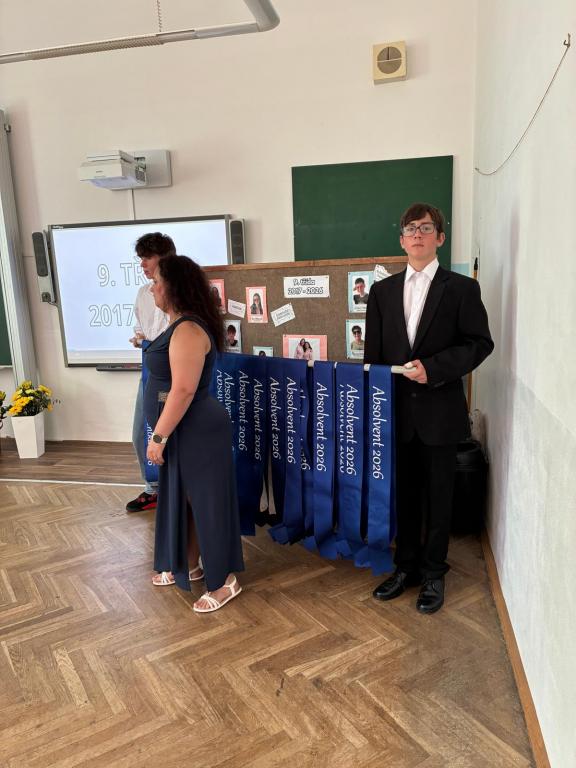 Slavnostní vysvědčení a šerpování žáků 9. třídy, 26. 6. 2026