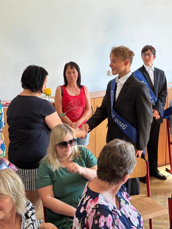Slavnostní vysvědčení a šerpování žáků 9. třídy, 26. 6. 2026