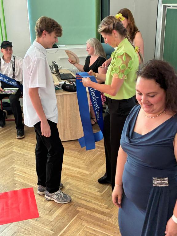 Slavnostní vysvědčení a šerpování žáků 9. třídy, 26. 6. 2026