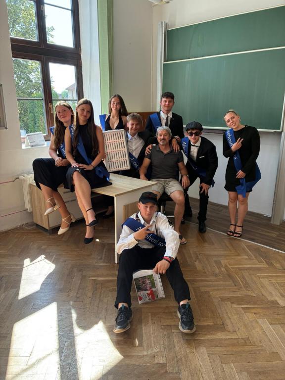 Slavnostní vysvědčení a šerpování žáků 9. třídy, 26. 6. 2026