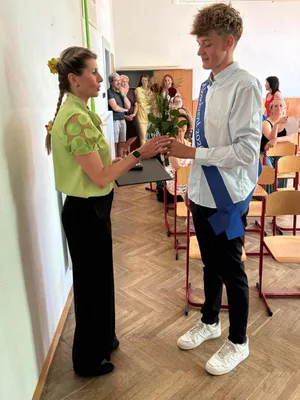 Slavnostní vysvědčení a šerpování žáků 9. třídy, 26. 6. 2026