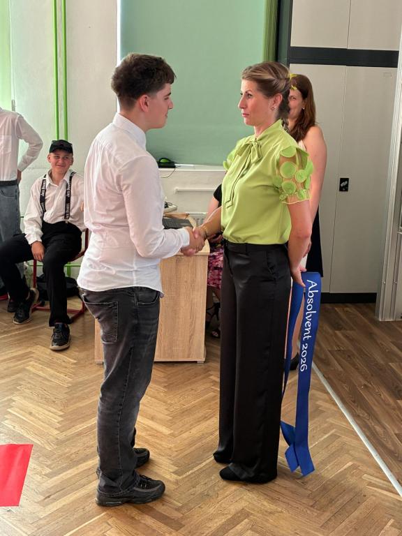Slavnostní vysvědčení a šerpování žáků 9. třídy, 26. 6. 2026