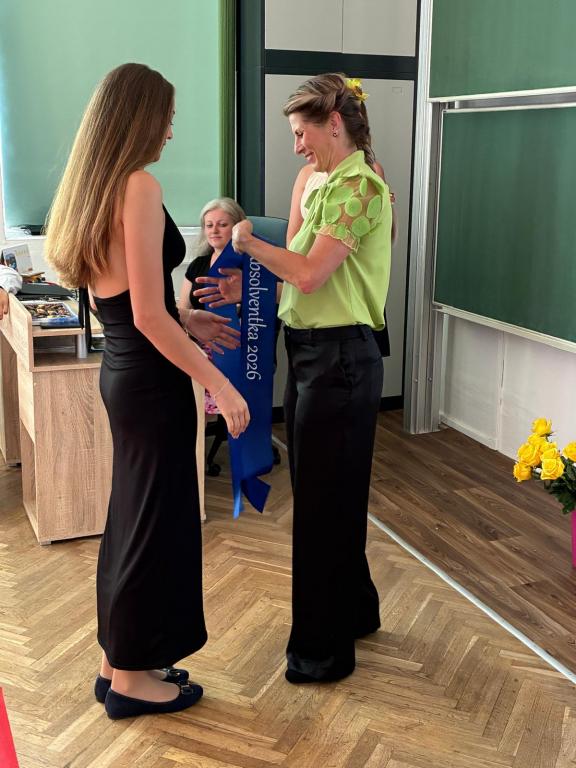 Slavnostní vysvědčení a šerpování žáků 9. třídy, 26. 6. 2026
